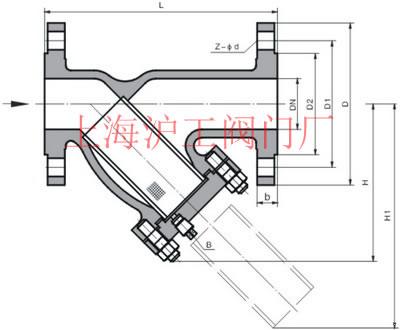 GL41H �� PN10~PN16 ���m�B���F��Y���^�V����Ҫ���μ��Y(ji��)��(g��u)�ߴ�ʾ��D