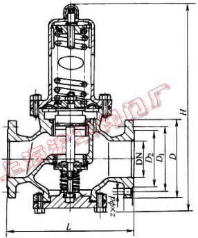 Y42X-16��Y42X-16C �ͱ�Ĥʽ�p���y���μ��Y(ji��)��(g��u)�ߴ�ʾ��D