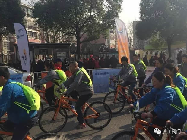 上海滬工閥門廠參加“2017年嘉定企業(yè)文化年”企業(yè)職工騎游活動(dòng)(圖5)