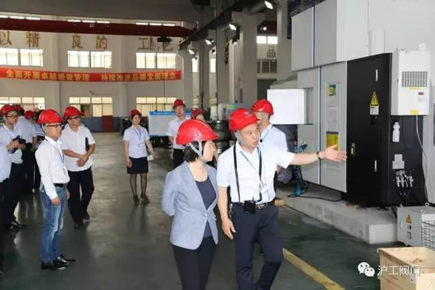 嘉定區(qū)副區(qū)長陸祖芳等領(lǐng)導(dǎo)一行蒞臨我公司視察指導(dǎo)工作(圖11)