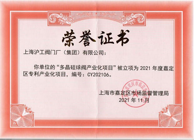2021年上海滬工閥門廠(集團(tuán))有限公司大事記(圖20)